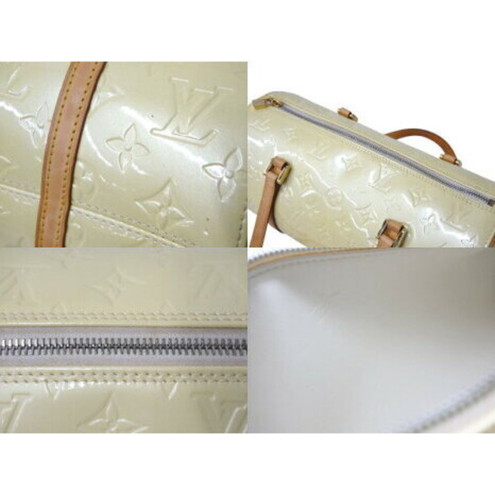 Louis Vuitton Bedford Handbag Monogram Vernis Patent Cylindrical Yellow - Picture 8 of 8